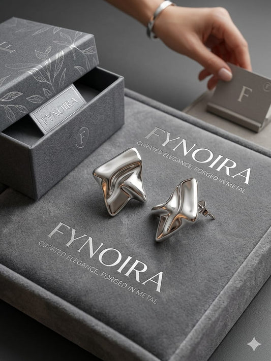 sculptural earrings