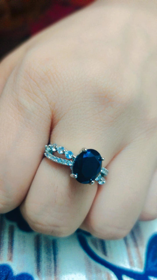 Cross stone ring