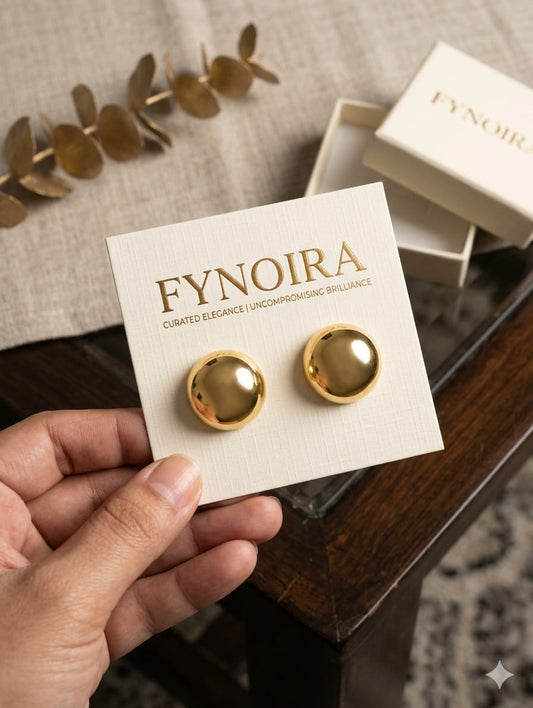 Round earrings