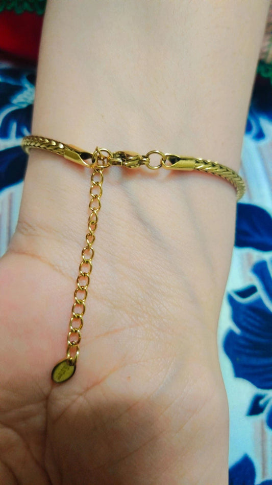 Gold plated bracelet