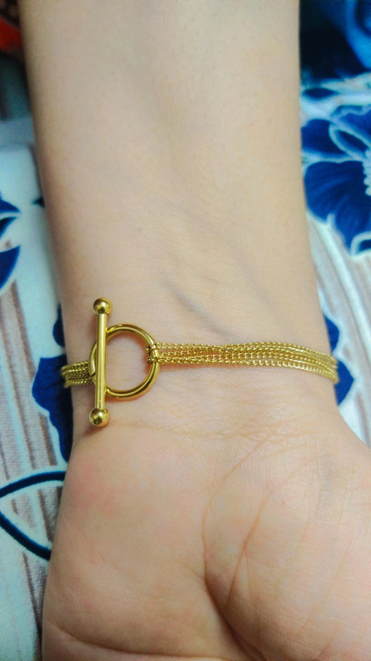 Gold plated bracelet