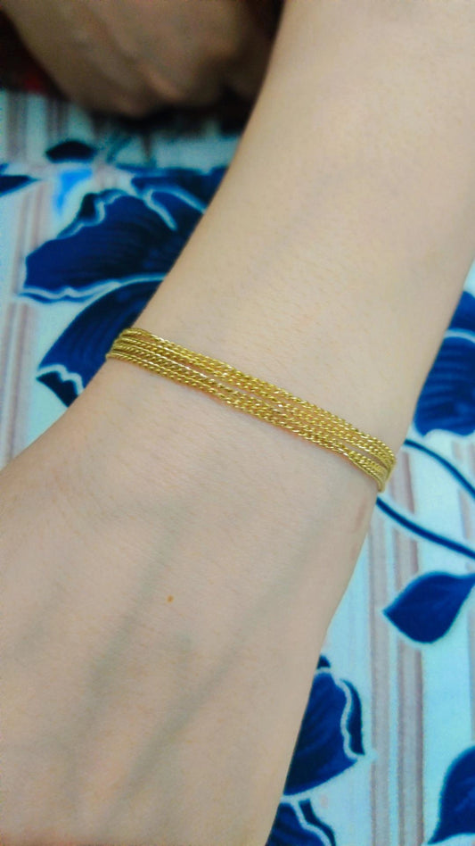Gold plated bracelet