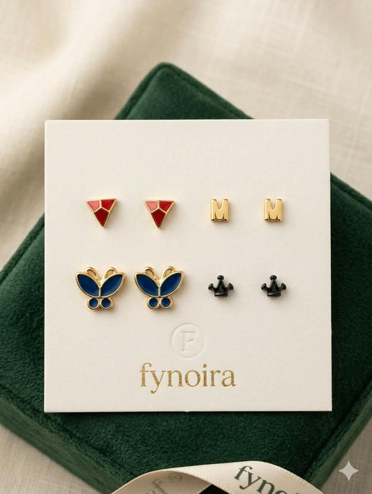 Different shape earrings