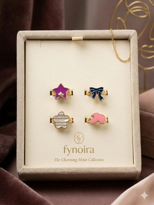 Child girls rings pair